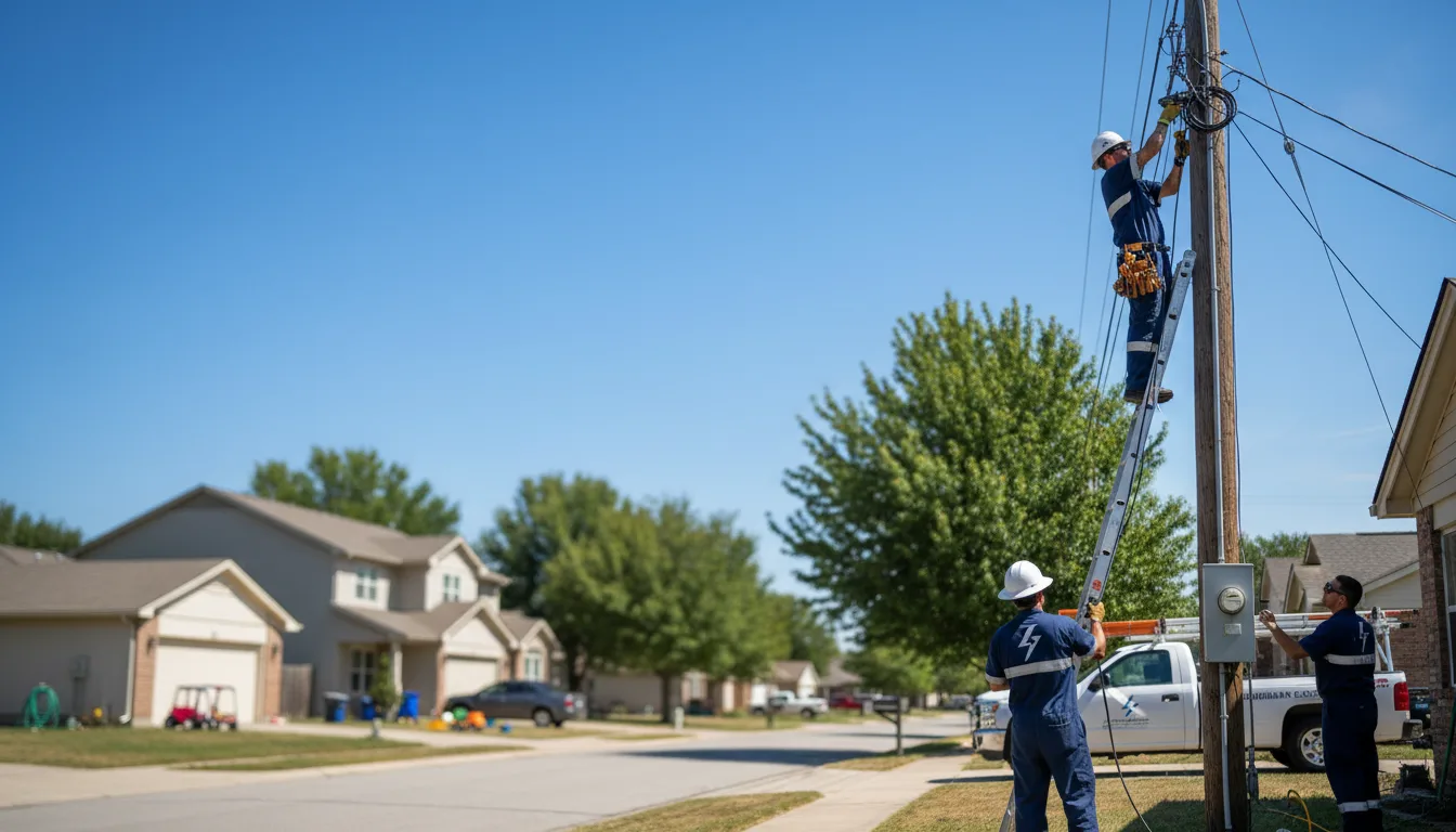 Residential electrician providing installation services in Hoxie, KS